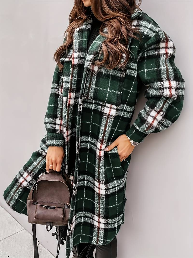 Ada - Checked Wool Coat