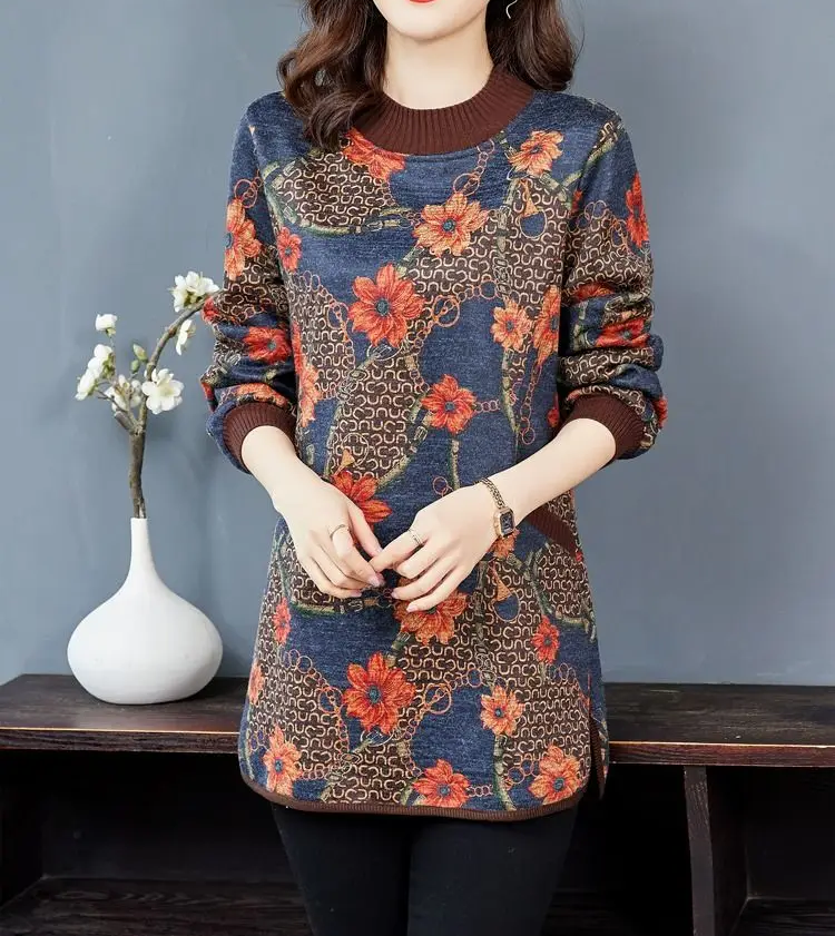 Annabelle - Retro Floral Jumper