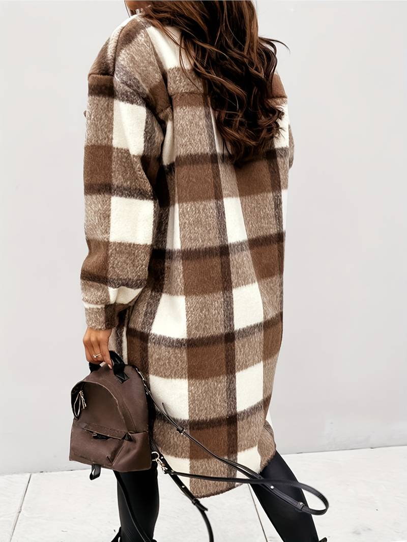 Ada - Checked Wool Coat