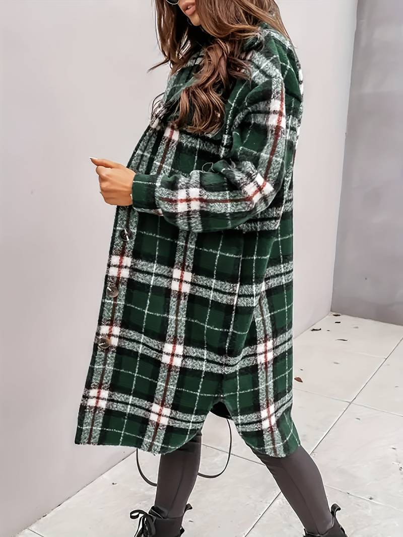 Ada - Checked Wool Coat