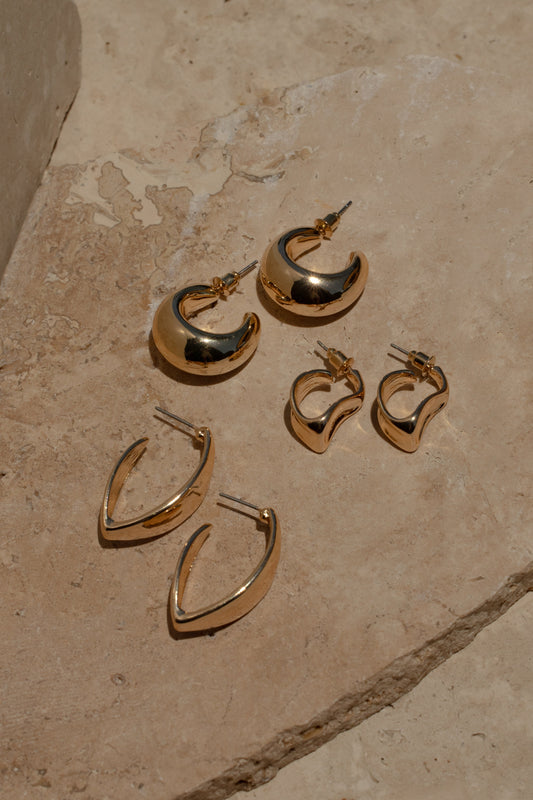 Gold Layla Earring Set