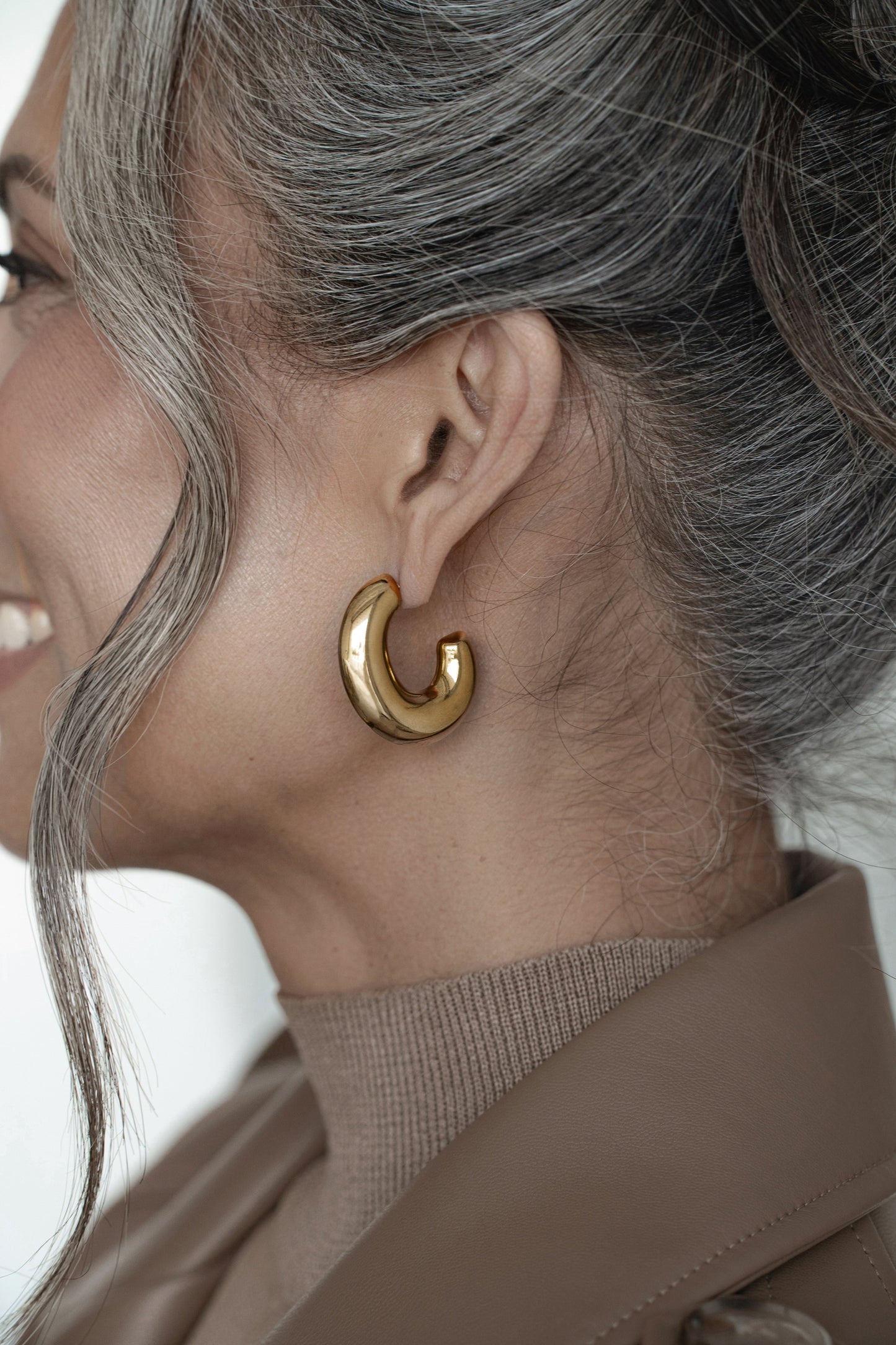 Gold Madlyn Hoop Earrings