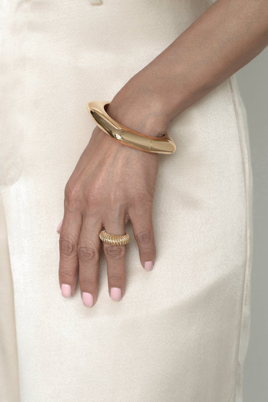 Gold Katy Hinge Bracelet