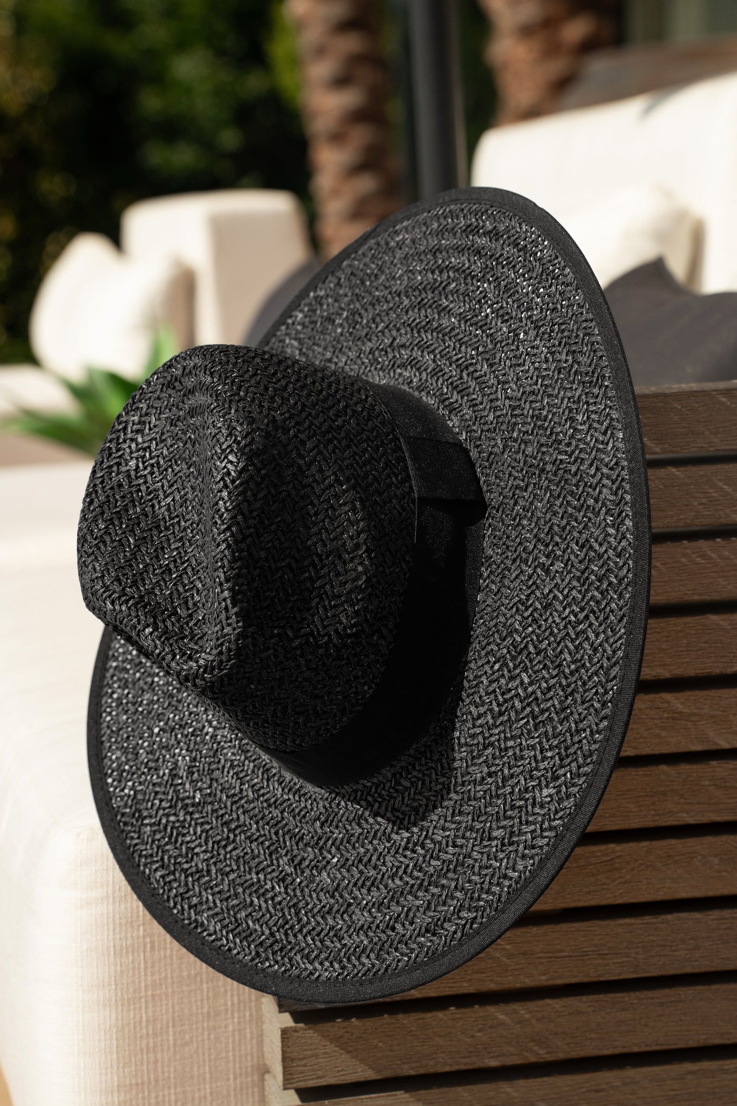 Black Vista Dorada Straw Hat