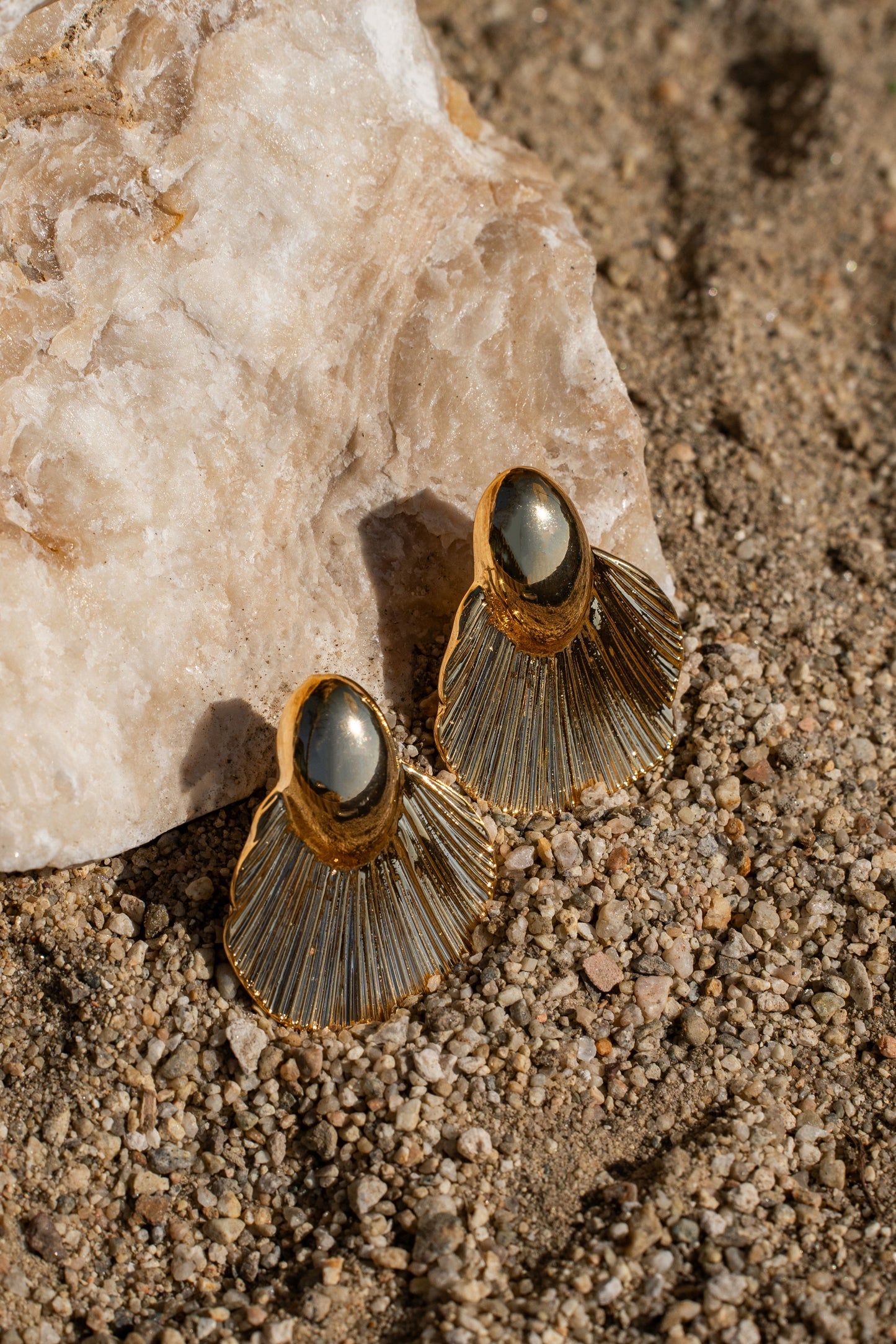 Gold Seashells Earrings