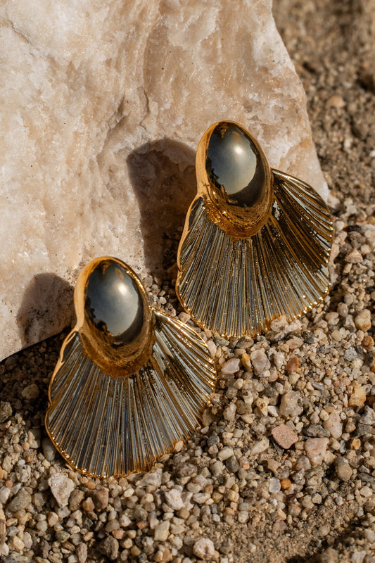 Gold Seashells Earrings