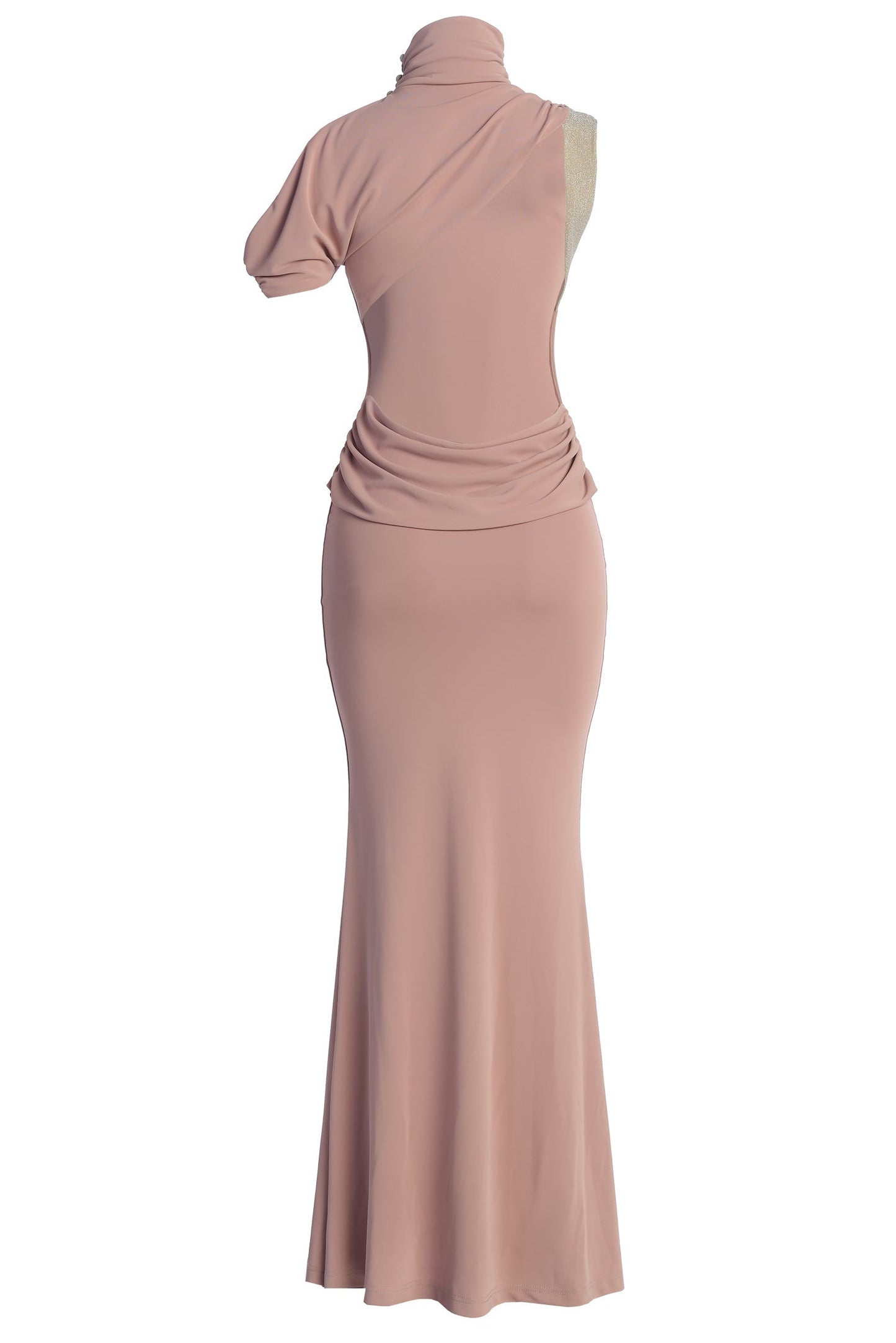 Mauve Adelene Off The Shoulder Maxi Dress