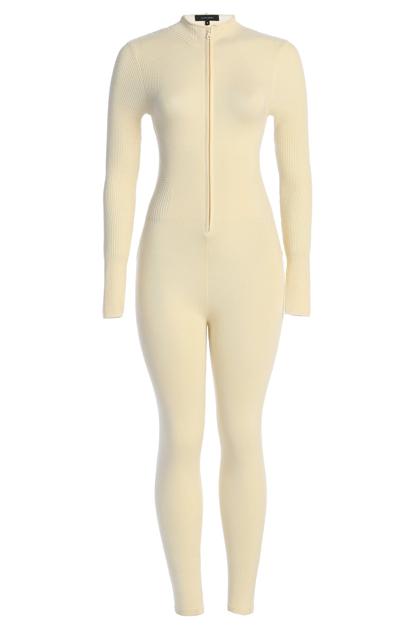 Buttercream Kris Front Zipper Jumpsuit