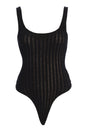 Black Luz Rib Knit Bodysuit