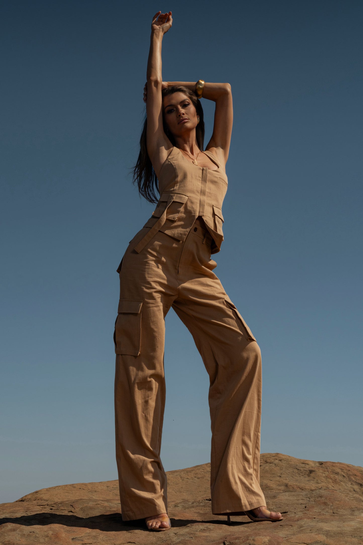 Tan Aeris Pant Set