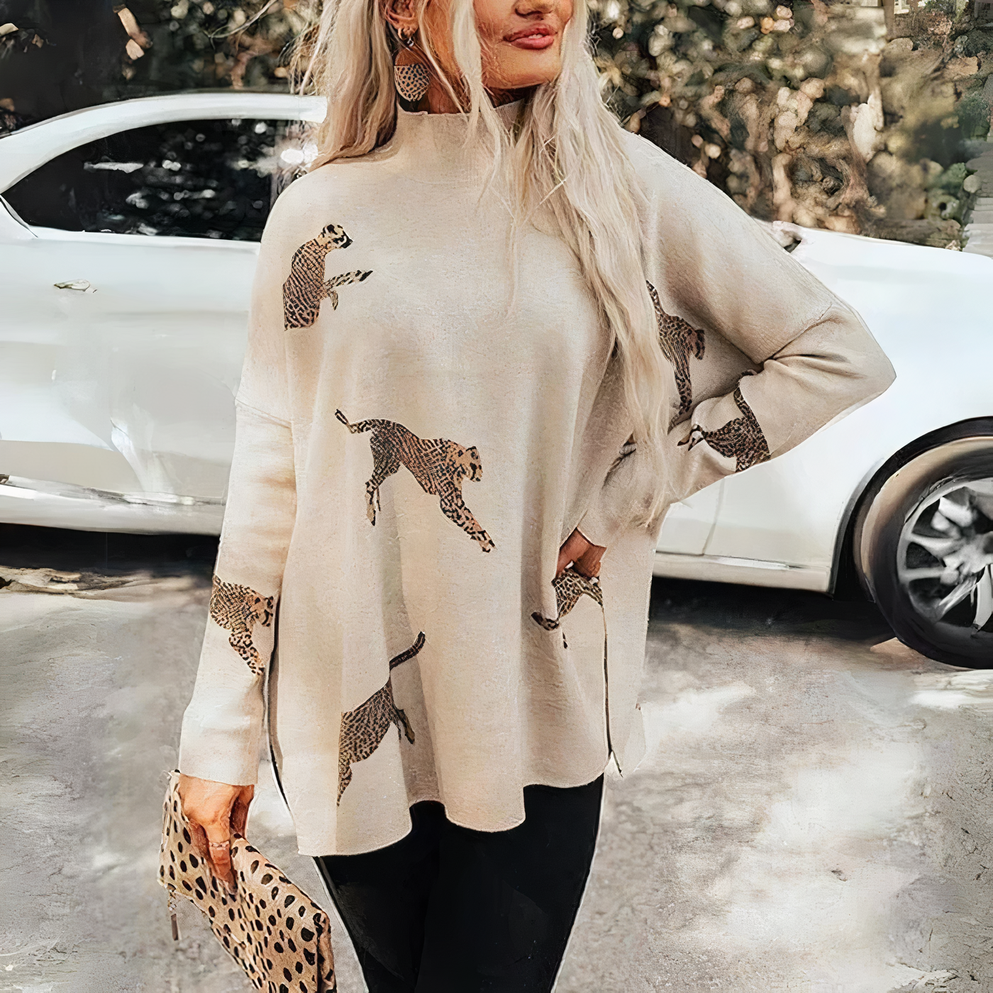 Bridget - Leopard Print Jumper