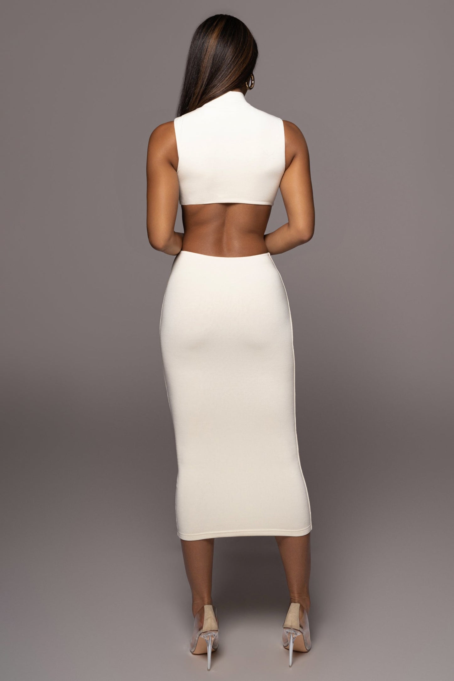 Ivory Til Sunrise Midi Dress