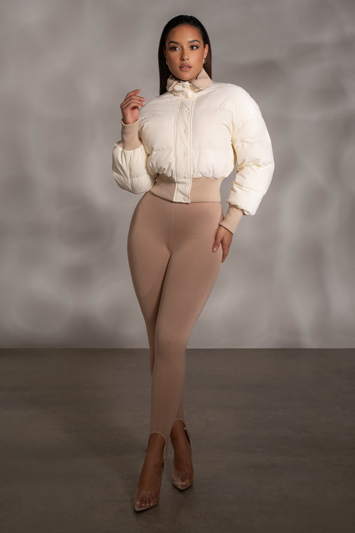 Beige Marlow Leggings