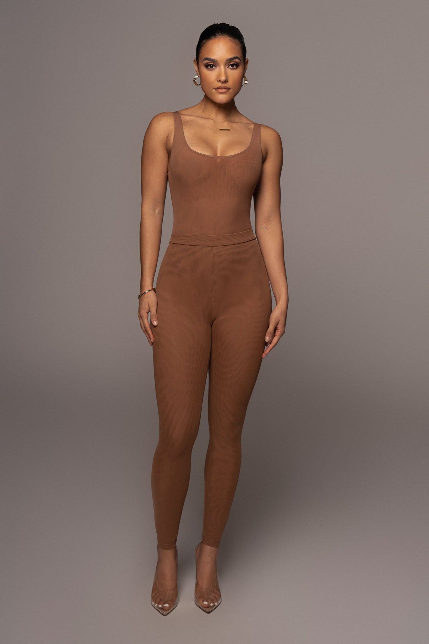 Pecan Nina Mesh Pants