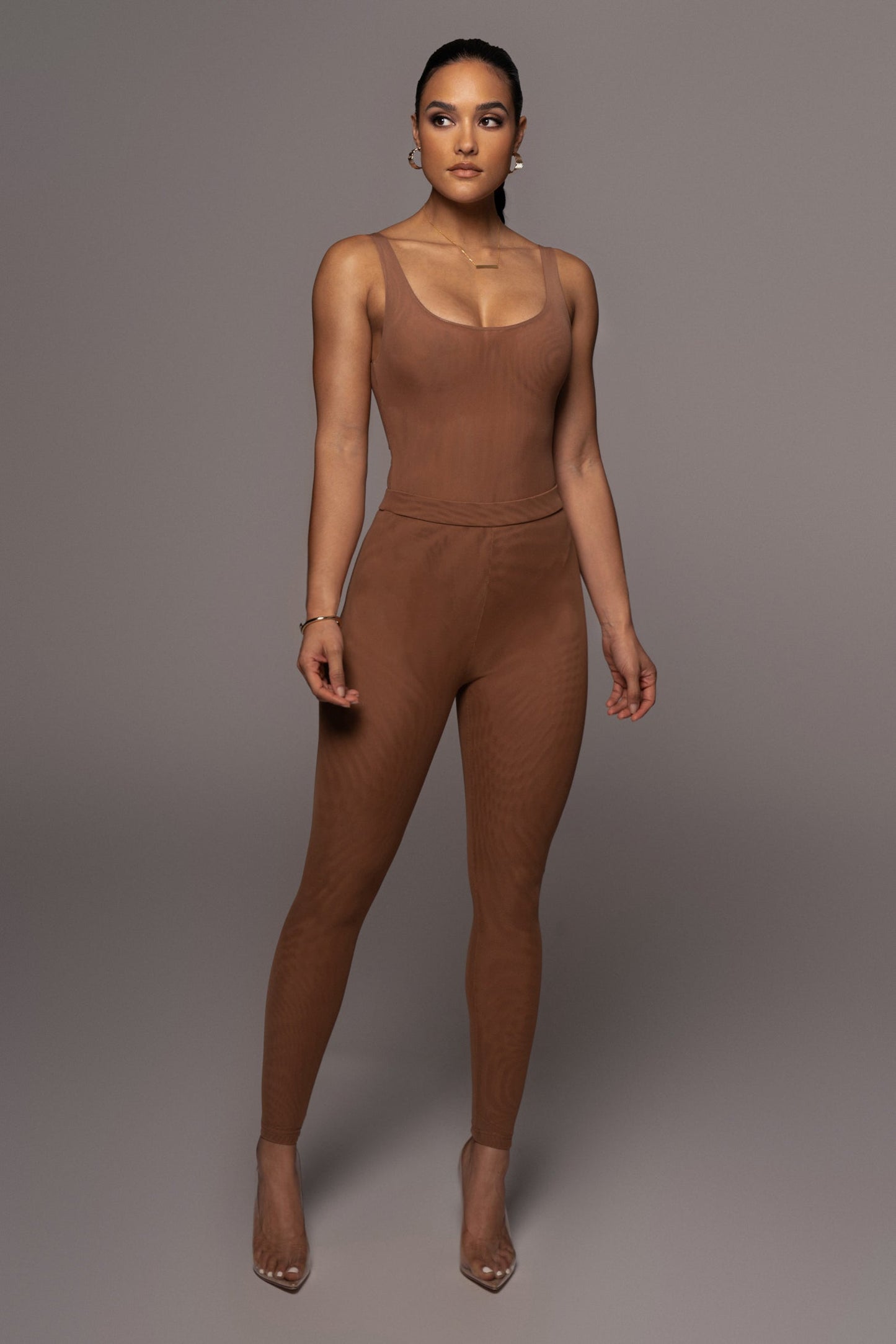 Pecan Nina Mesh Pants