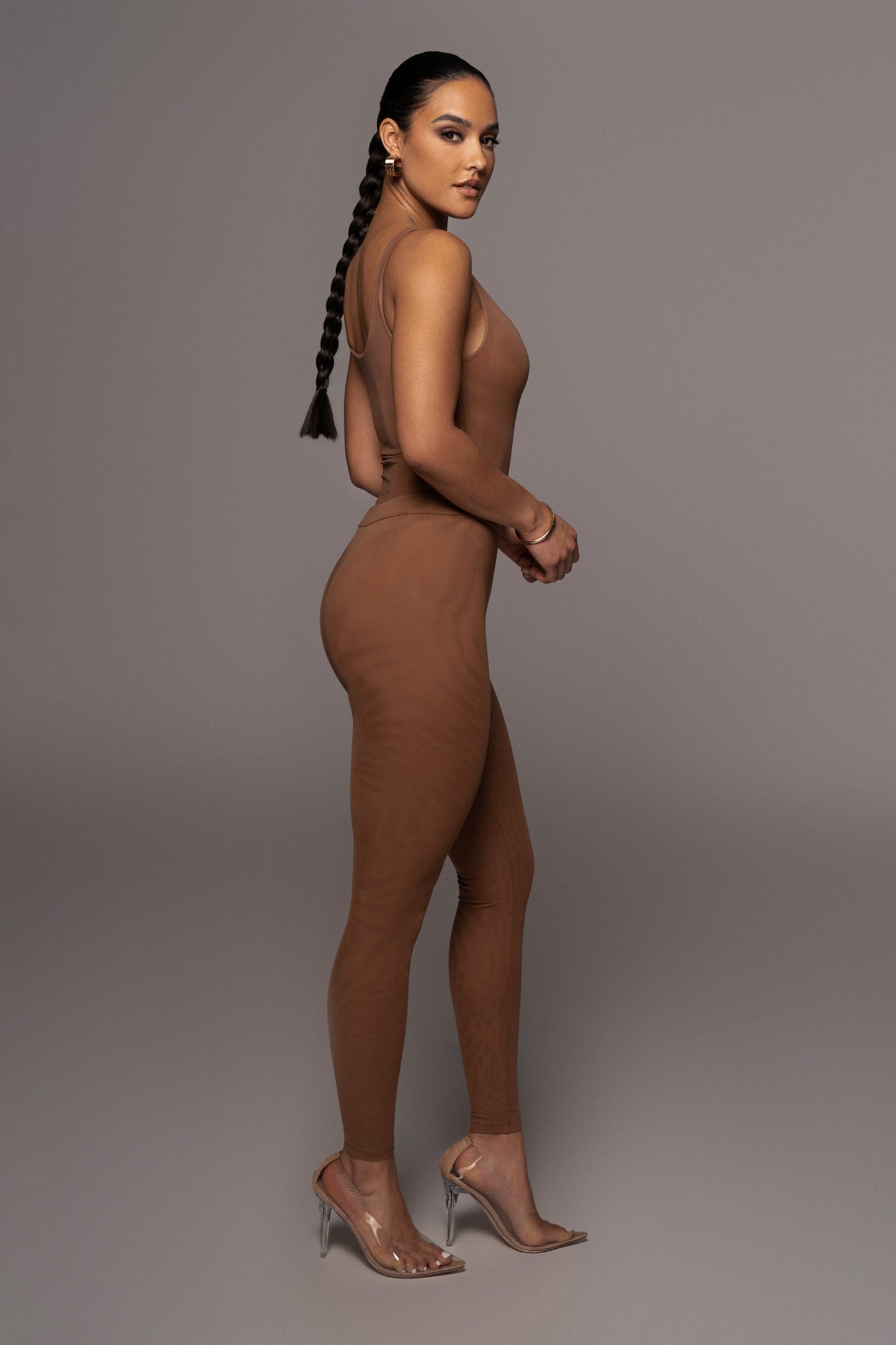 Pecan Nina Mesh Pants