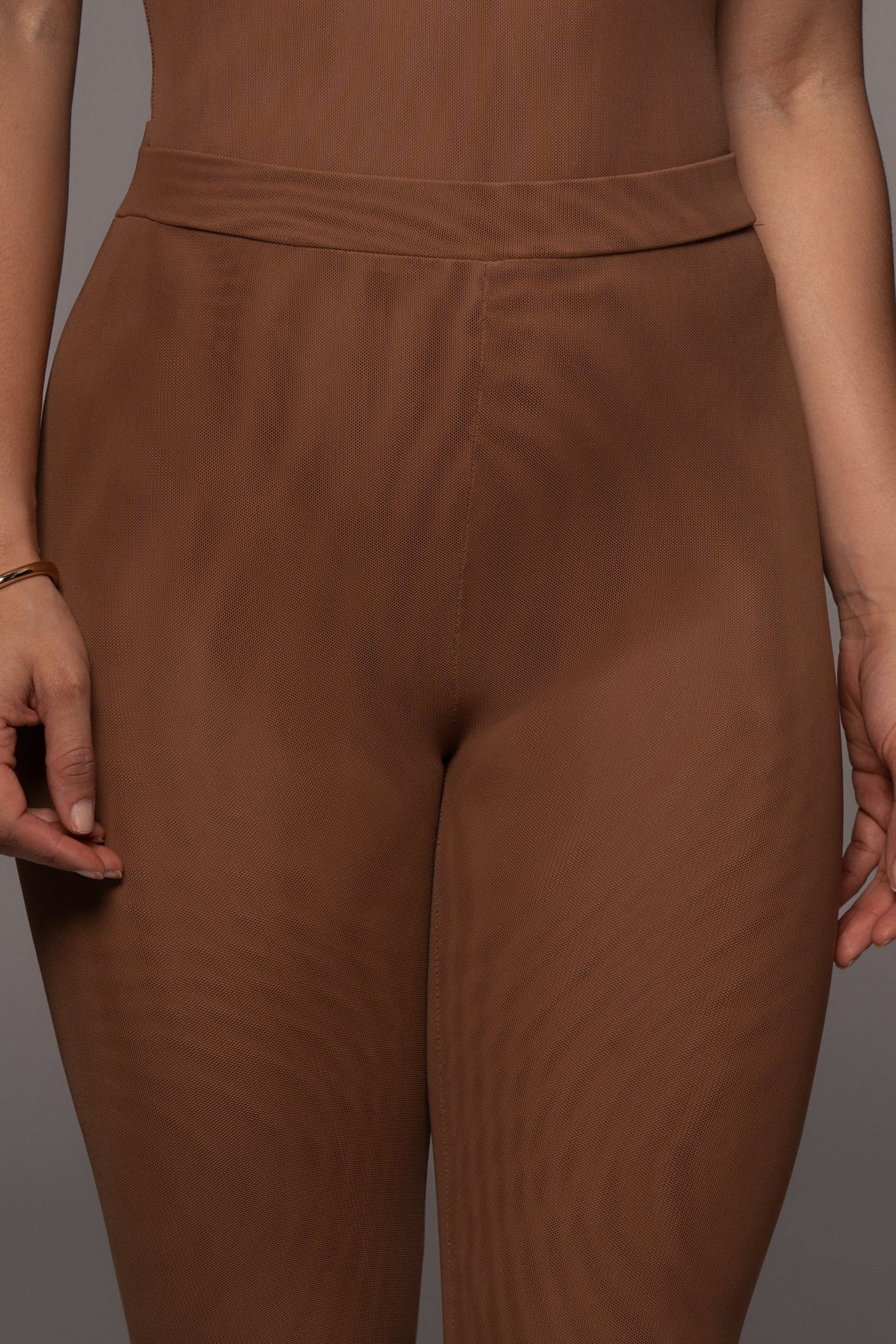 Pecan Nina Mesh Pants