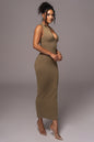 Olive Never Better Midi Dress