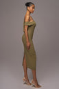 Olive Escape Linen Dress