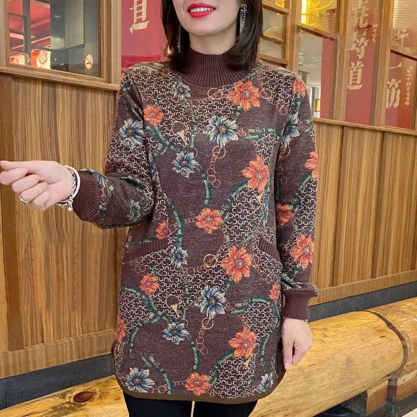 Annabelle - Retro Floral Jumper