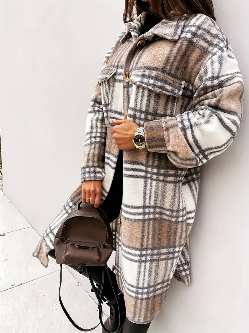 Ada - Checked Wool Coat