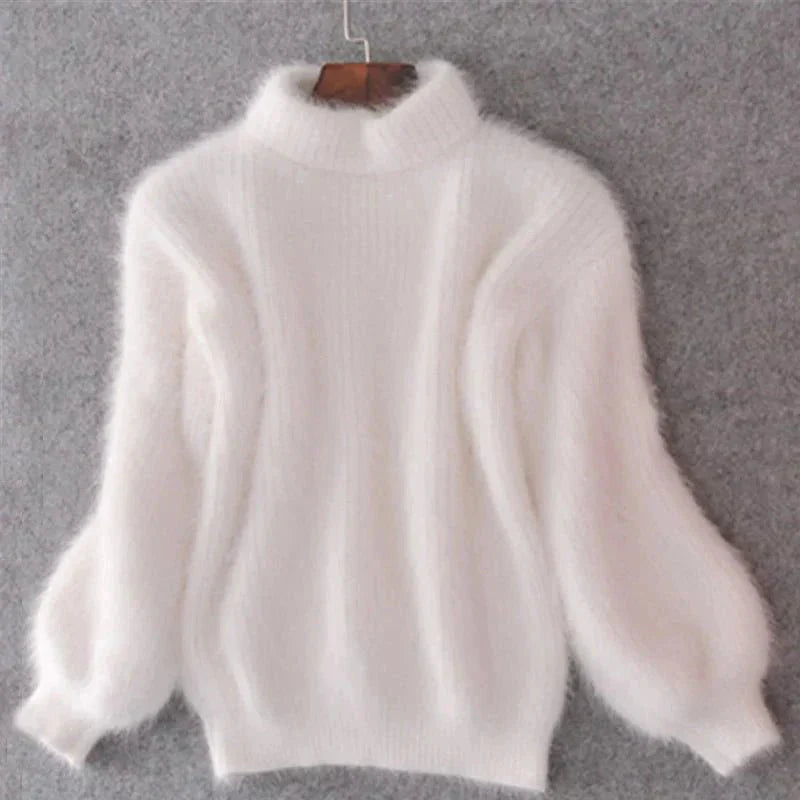 Beatrice - Fluffy Turtleneck Jumper