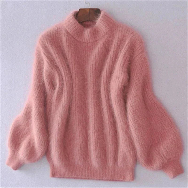 Beatrice - Fluffy Turtleneck Jumper